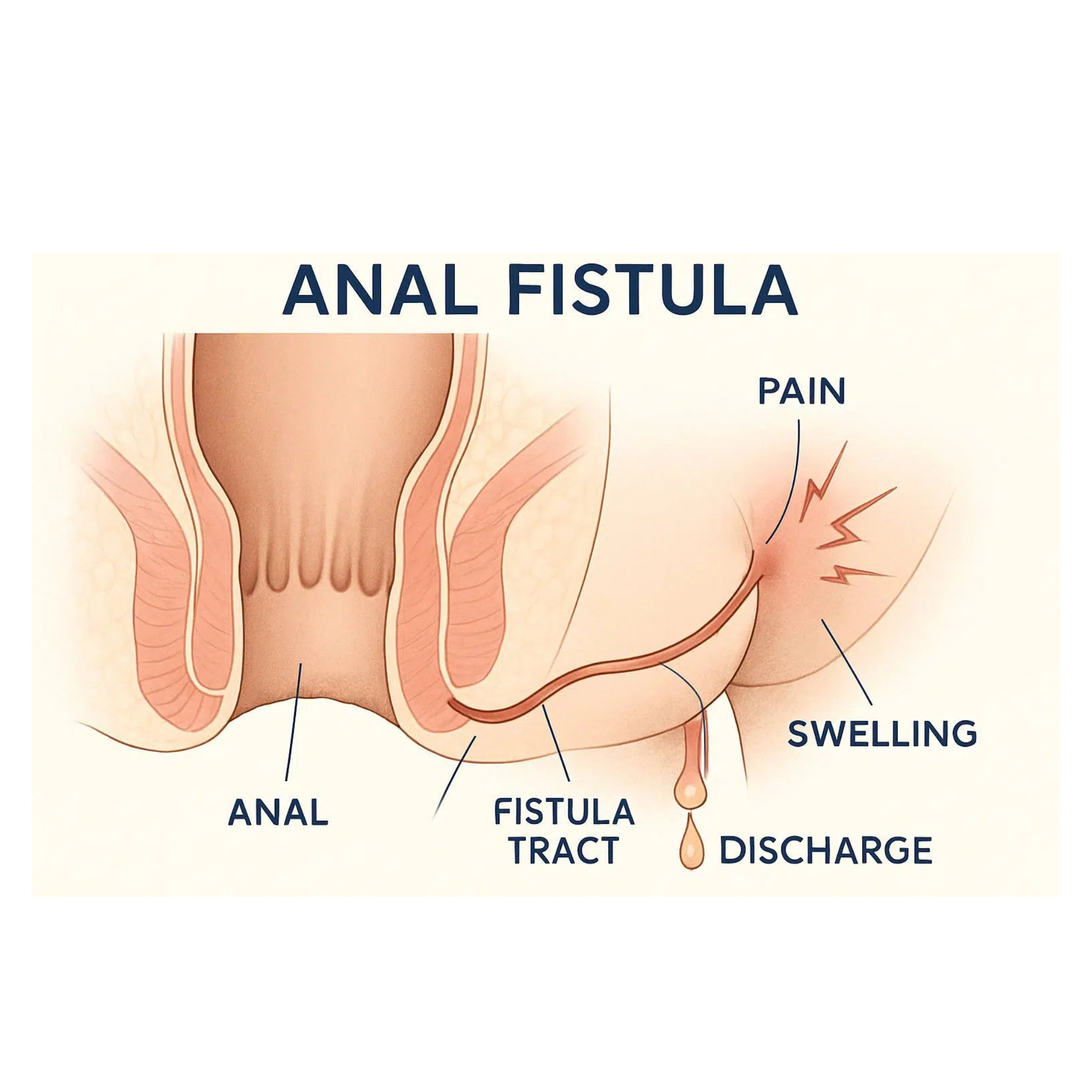 Anal fistula — abnormal tunnel between the anal canal and the perineal skin